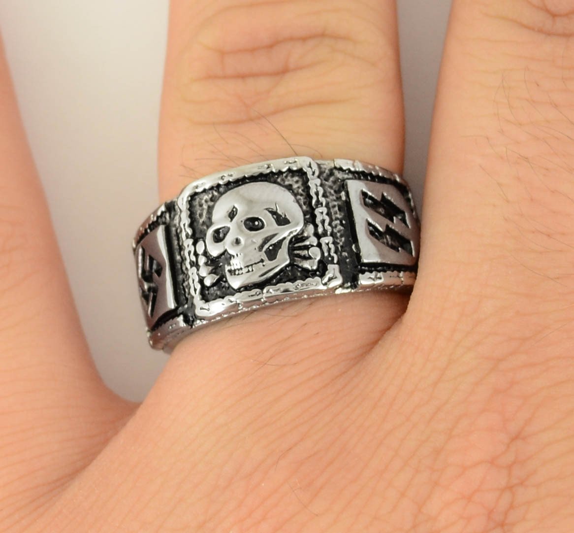 World War II Ring Replica Stainless Steel Motorcycle Jewelry