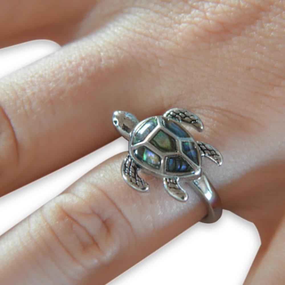 Women's Turtle Ring Stainless Steel Motorcycle Jewelry5 10