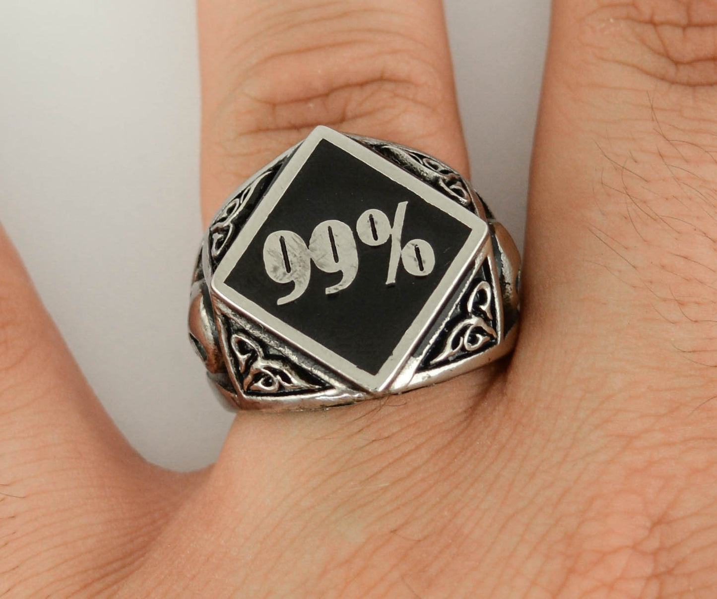 99% Ring Stainless Steel Motorcycle Biker Jewelry