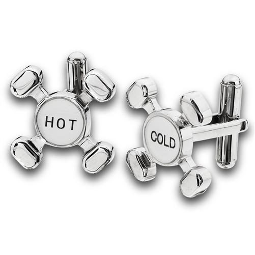 Stainless Steel Hot & Cold Cufflinks