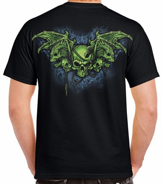 Badass Jewelry Demon Wings Men's Black T-shirt
