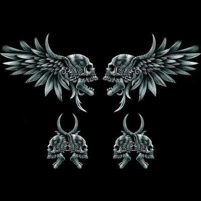 Badass Jewelry Feathered Fury Men's Black T-shirt