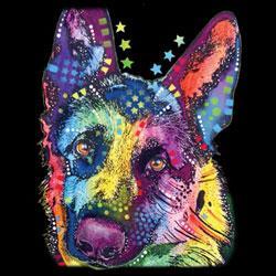 Badass Jewelry German Shepherd Ladies' Black T-shirt