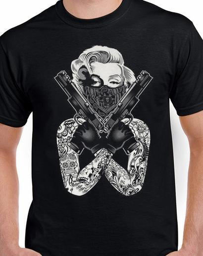 Badass Jewelry MM Gangster Men's Black T-shirt