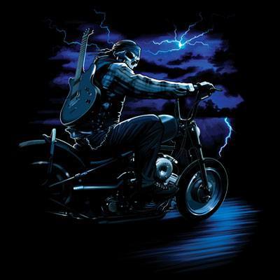 Badass Jewelry Rock N Ride Men's Black T-shirt