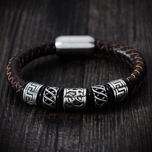 Ancient Glory Leather Bracelet