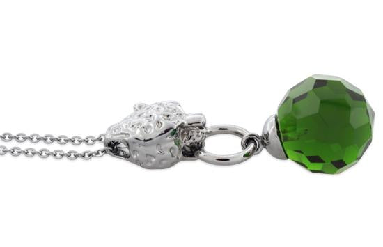 Stainless Steel Chained Tiger CZ Necklace