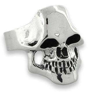 Sterling Silver Biker Death Skull Ring
