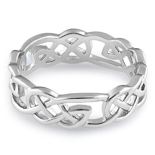 Sterling Silver Celtic Pattern Ring