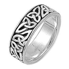Sterling Silver Celtic Eternity Ring