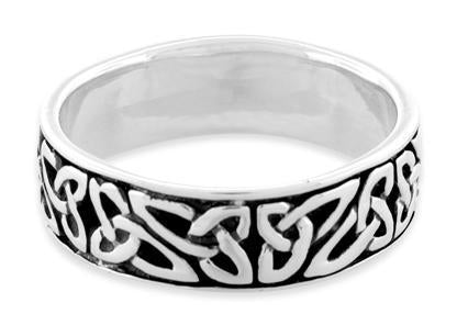Sterling Silver Celtic Eternity Ring