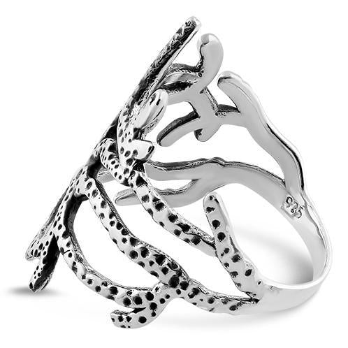 Sterling Silver Coral Reef Ring