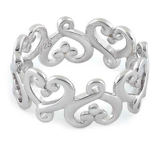 Sterling Silver Infinity Heart Ring