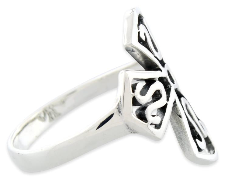 Sterling Silver Medieval Cross Ring
