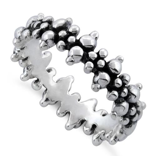 Sterling Silver Pebbles Ring