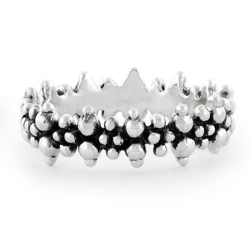 Sterling Silver Pebbles Ring