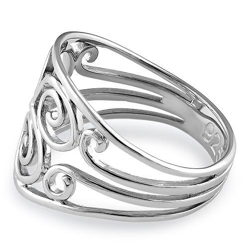 Sterling Silver Swirl Ring