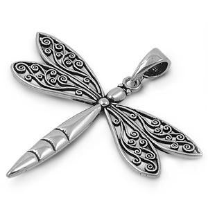 Sterling Silver Dragonfly Pendant