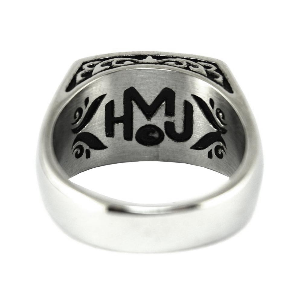 Women's Or Men's Army Ring Enameled American Flag Stainless Steel Military Jewelry