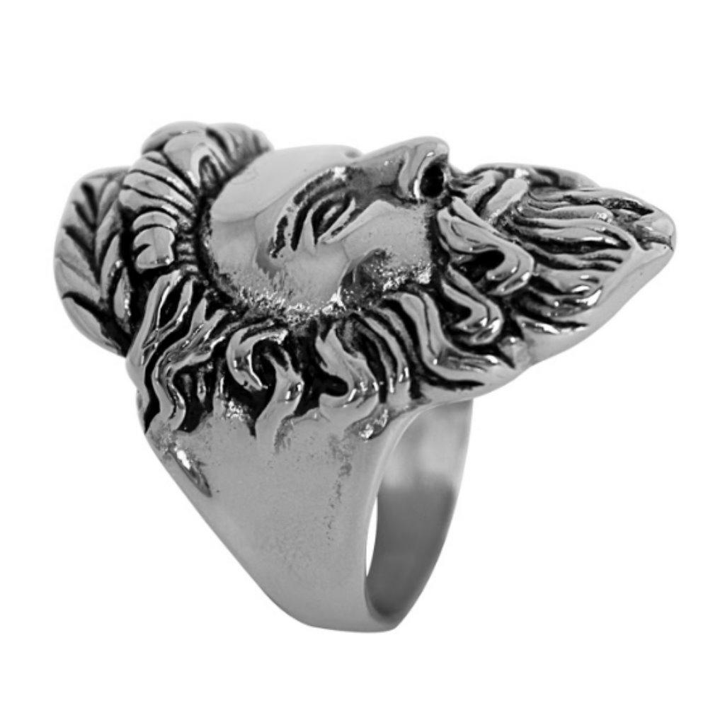 Caesar Ring Stainless Steel Heavy Metal Jewelry Sizes 10 15