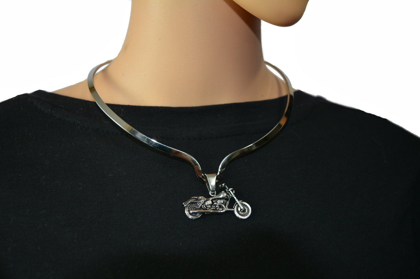 Cuff Necklace Stainless Steel For Pendant Plain Or with Pendant