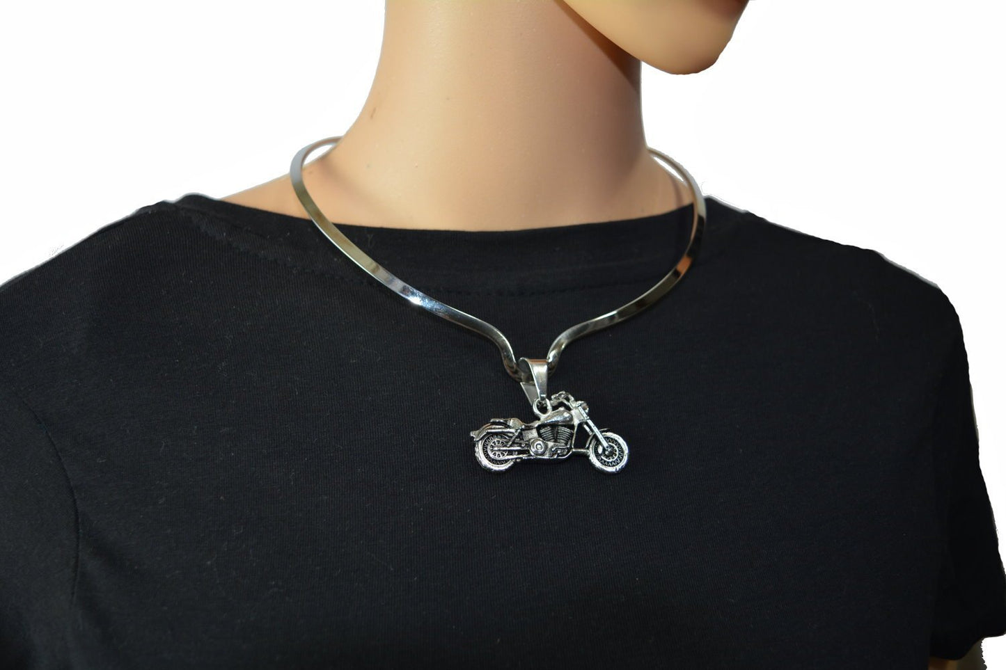 Cuff Necklace Stainless Steel For Pendant Plain Or with Pendant