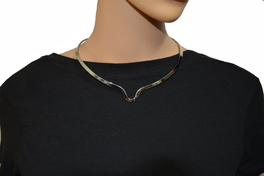 Cuff Necklace Stainless Steel For Pendant Plain Or with Pendant