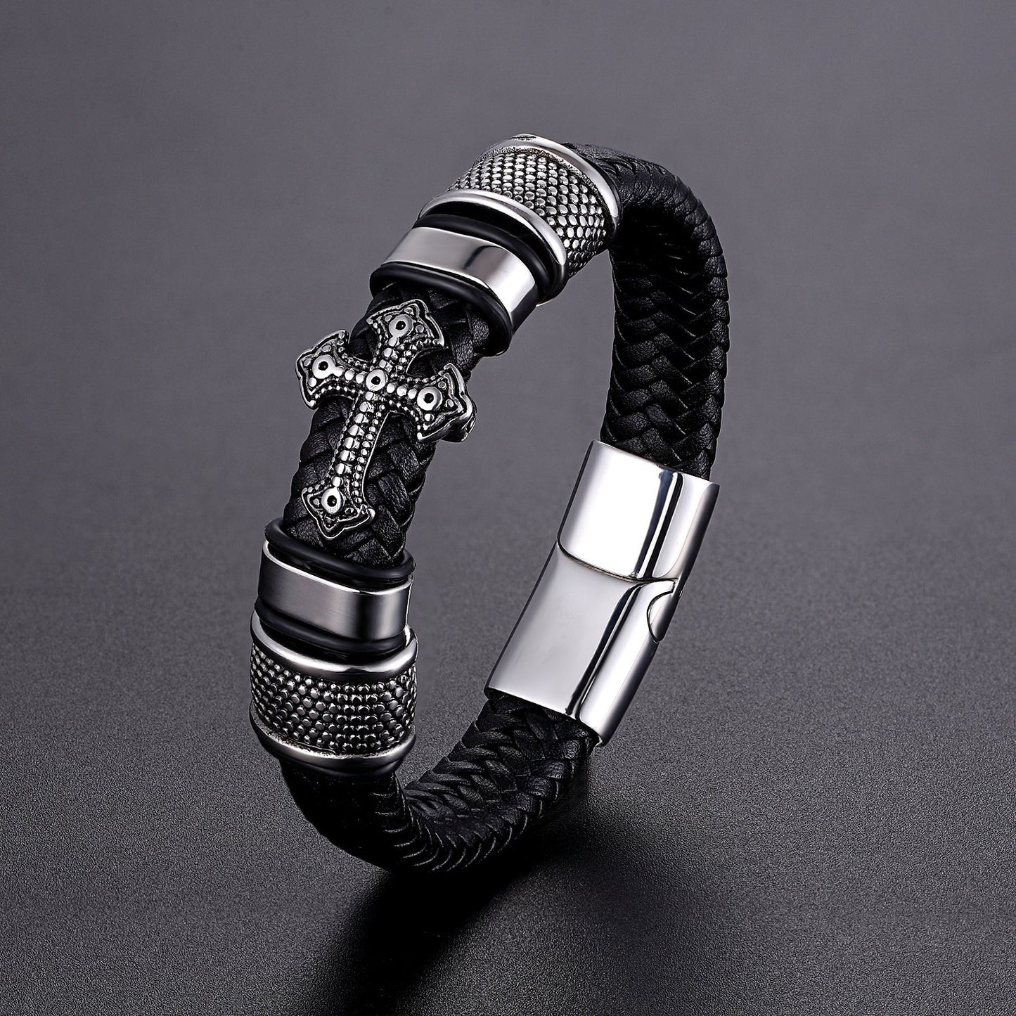 Forever Faith Leather Bracelet