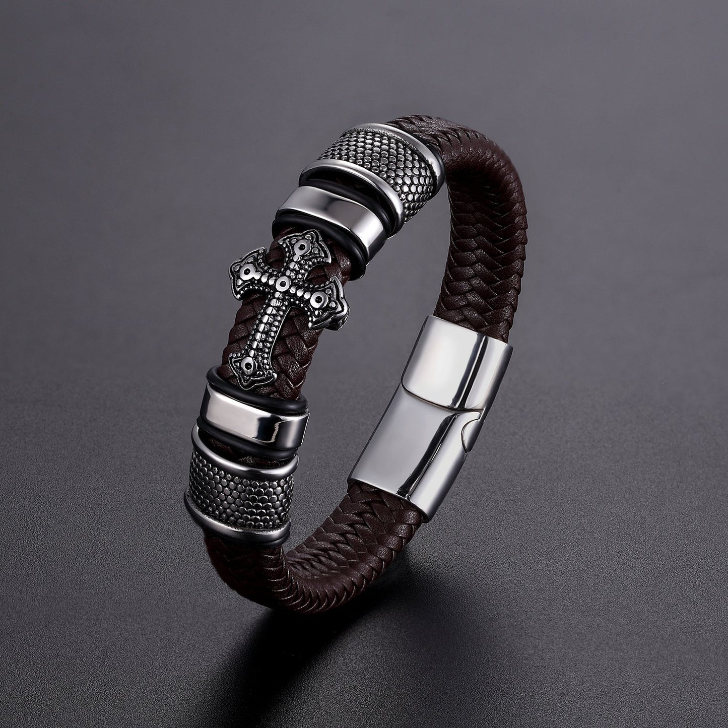 Forever Faith Leather Bracelet