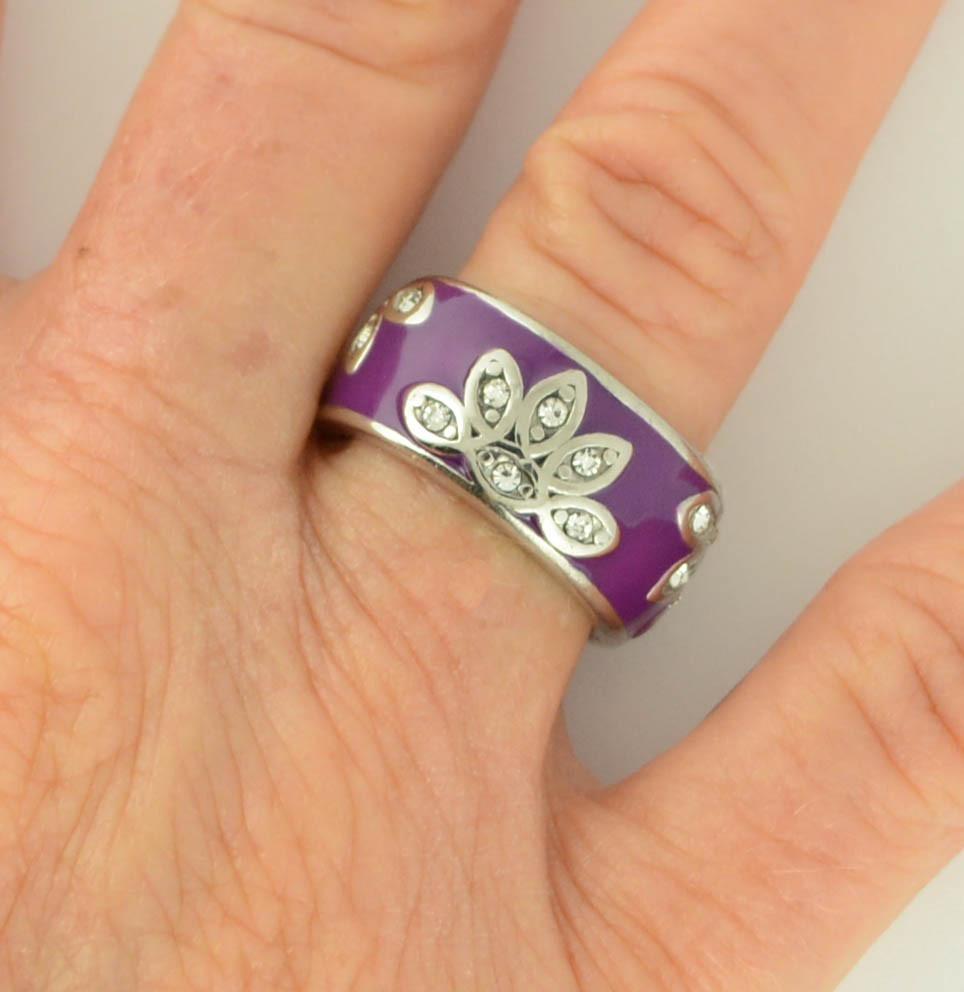 Fancy Design Ring Orange, Blue, Red, Black, Purple, Pink Stainless SteelWomen's Jewelry