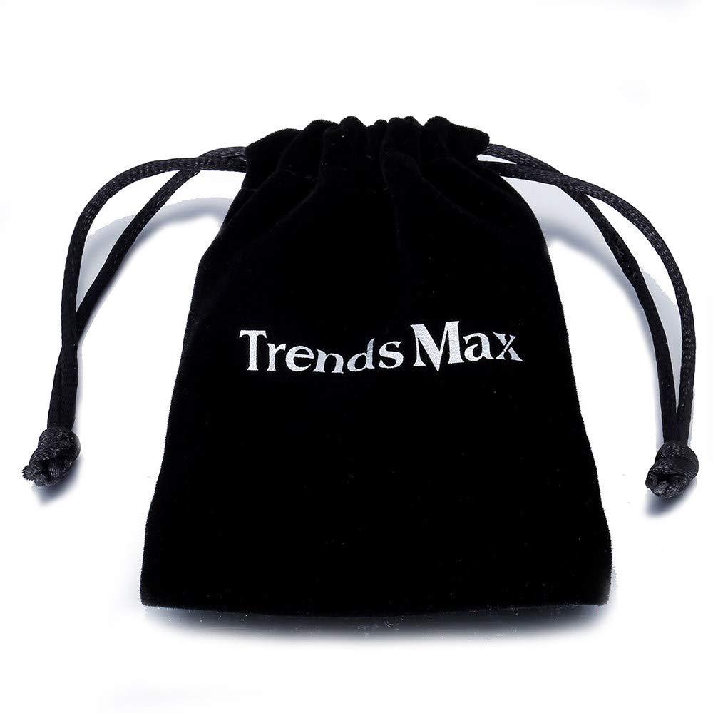 Trendsmax Initial Letter Pendant Necklace Mens Womens Capital Letter Yellow Gold Plated A Z Stainless Steel Box Chain 22inch
