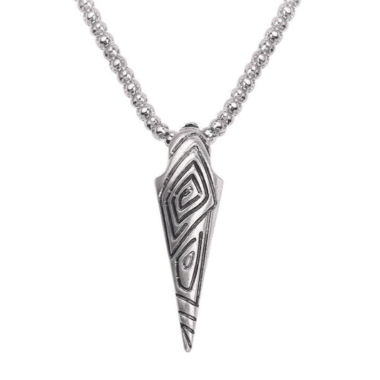 Tribal Tooth Amulet Pendant Necklace (Stainless Steel)