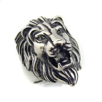 Stainless Steel Lion Head Ring