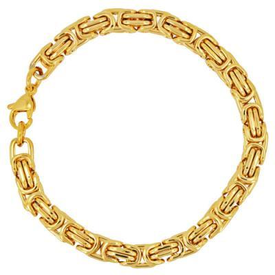 Gold Byzantine Bracelet (Stainless Steel)
