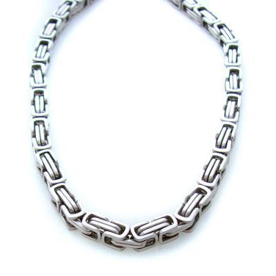 26-30" Stainless Steel Byzantine Chain Necklace