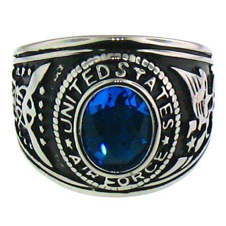 20mm United States (U.S.) Air Force Military Signet Ring (Stainless Steel)