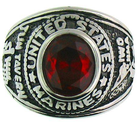 23mm United States Marines Seal Military Ring (Stainless Steel)