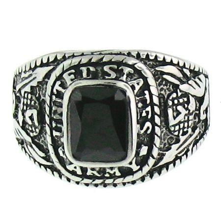 Woman's United States (U.S.) Army Military Ring (Stainless Steel)