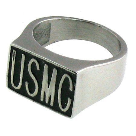 11mm USMC Marines Military Ring for Women (Stainless Steel)
