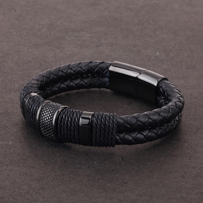 Breath of Centuries Leather Bracelet