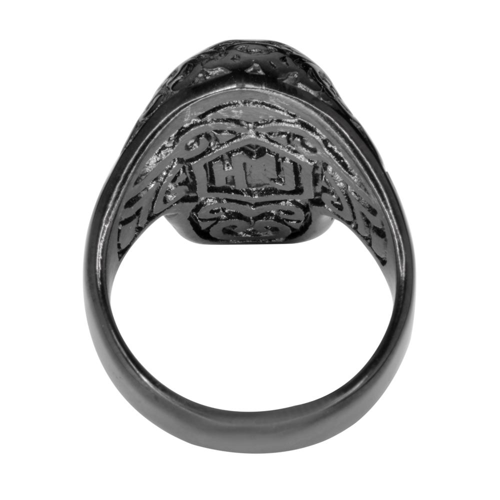 Gents Tattoo's Gone Wild Ring Black Edition Stainless Steel Motorcycle Biker Jewelry