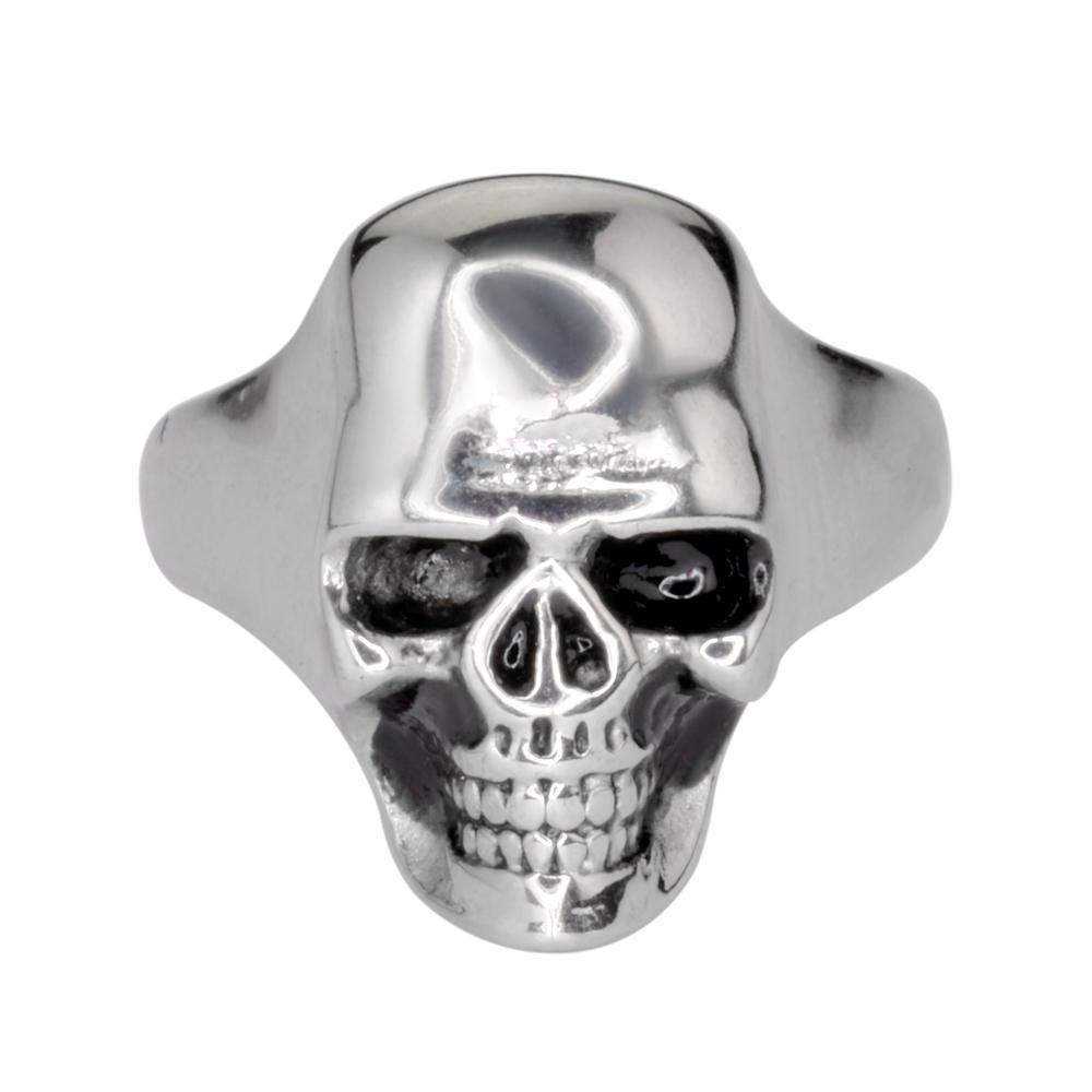 LargeGents' Ring Stainless Steel Human Cranium9 16