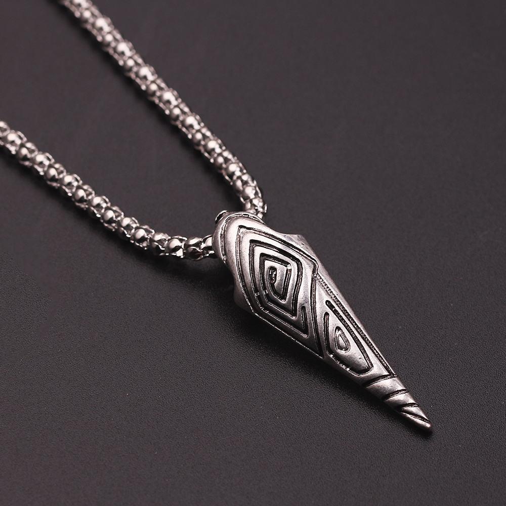 Tribal Tooth Amulet Pendant Necklace (Stainless Steel)
