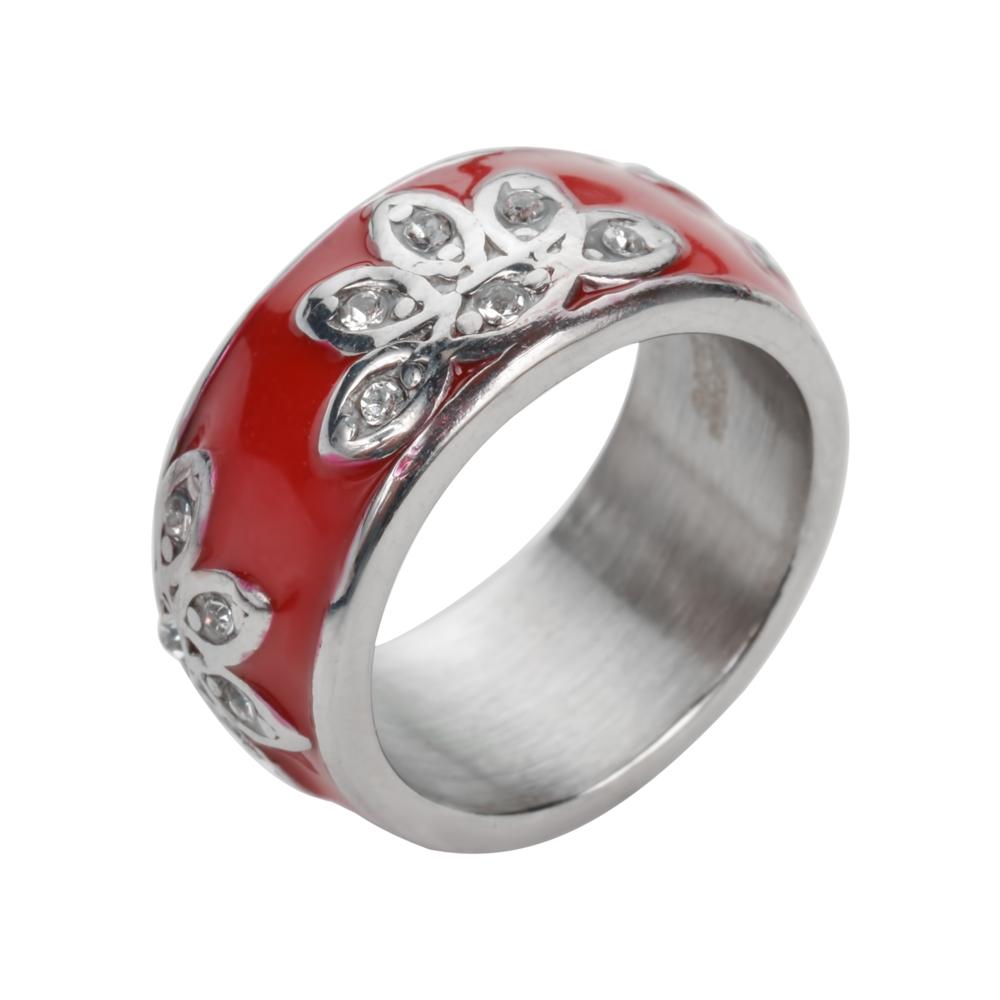 Fancy Design Ring Orange, Blue, Red, Black, Purple, Pink Stainless SteelWomen's Jewelry