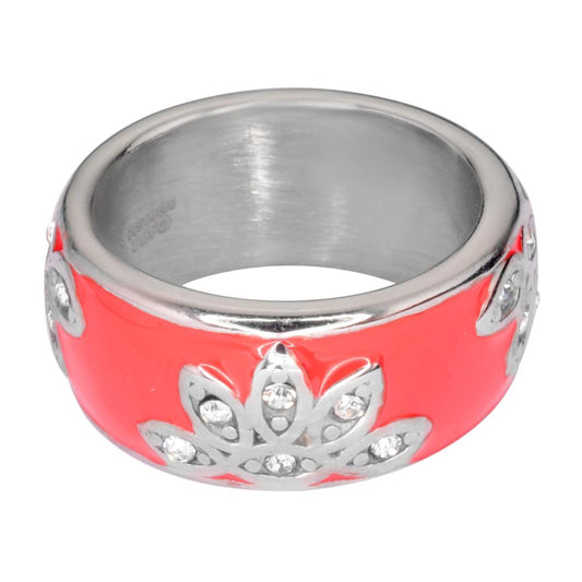 Fancy Design Ring Orange, Blue, Red, Black, Purple, Pink Stainless SteelWomen's Jewelry