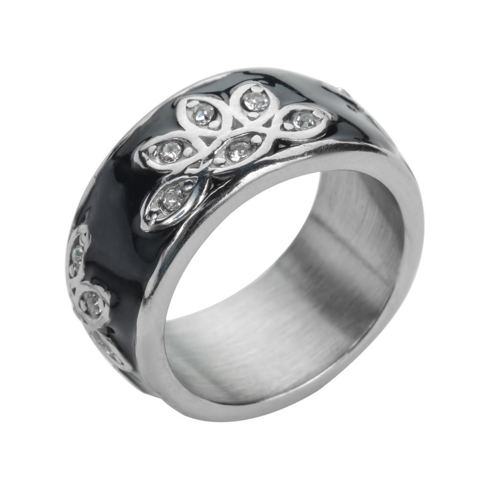 Fancy Design Ring Orange, Blue, Red, Black, Purple, Pink Stainless SteelWomen's Jewelry