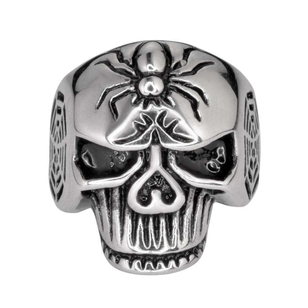 Gents Spider Ring Stainless Steel Motorcycle Biker Jewelry 9 15