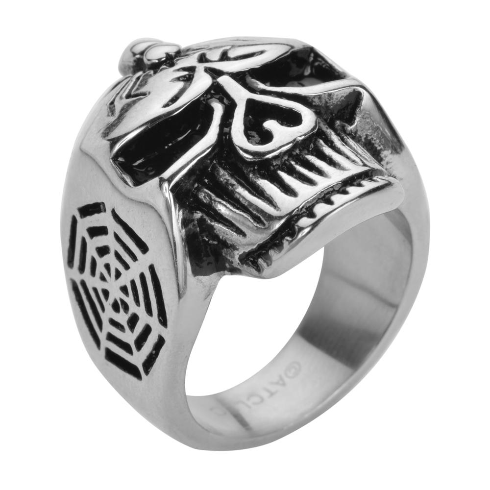 Gents Spider Ring Stainless Steel Motorcycle Biker Jewelry 9 15