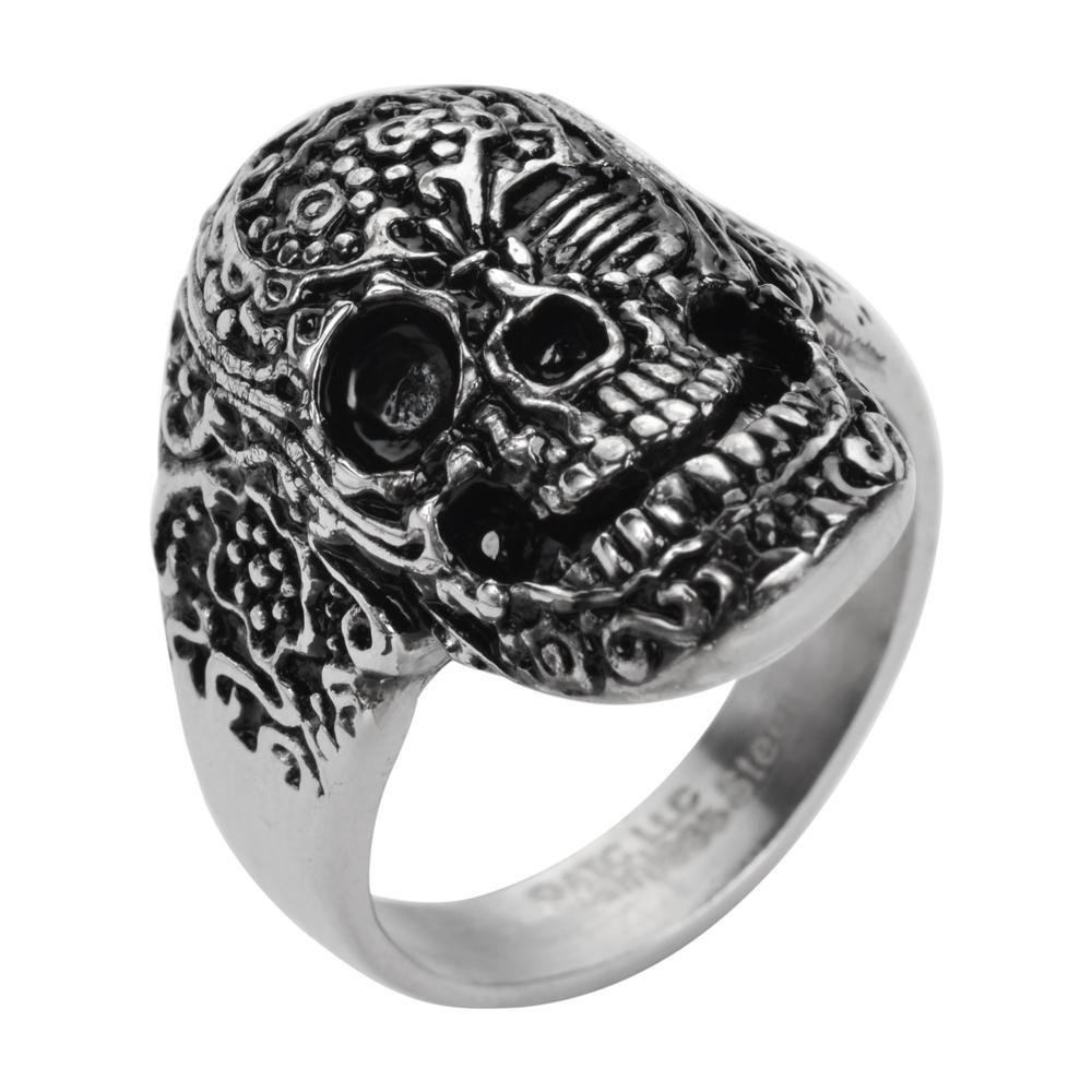 Gents Tattoo's Gone Wild Ring Stainless Steel Motorcycle Biker Jewelry
