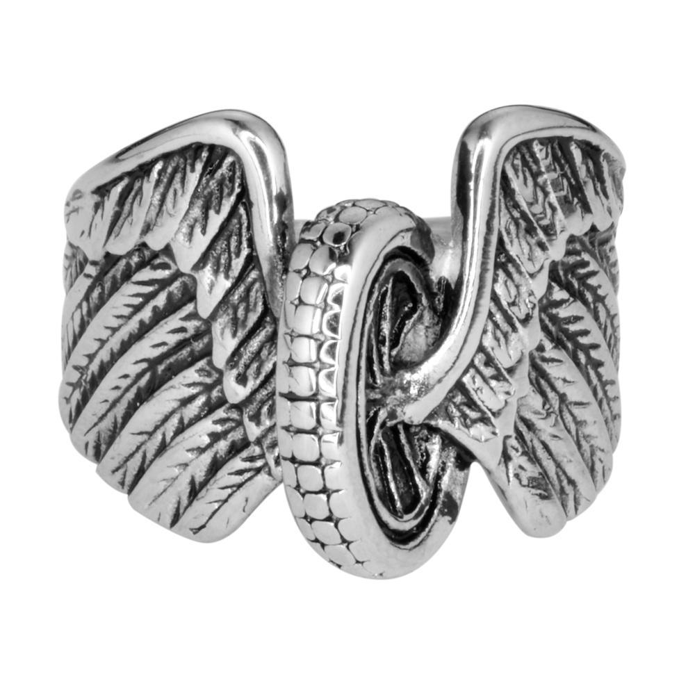 Gents Keep Us Safe Ring Stainless Steel Motorcycle Biker Jewelry